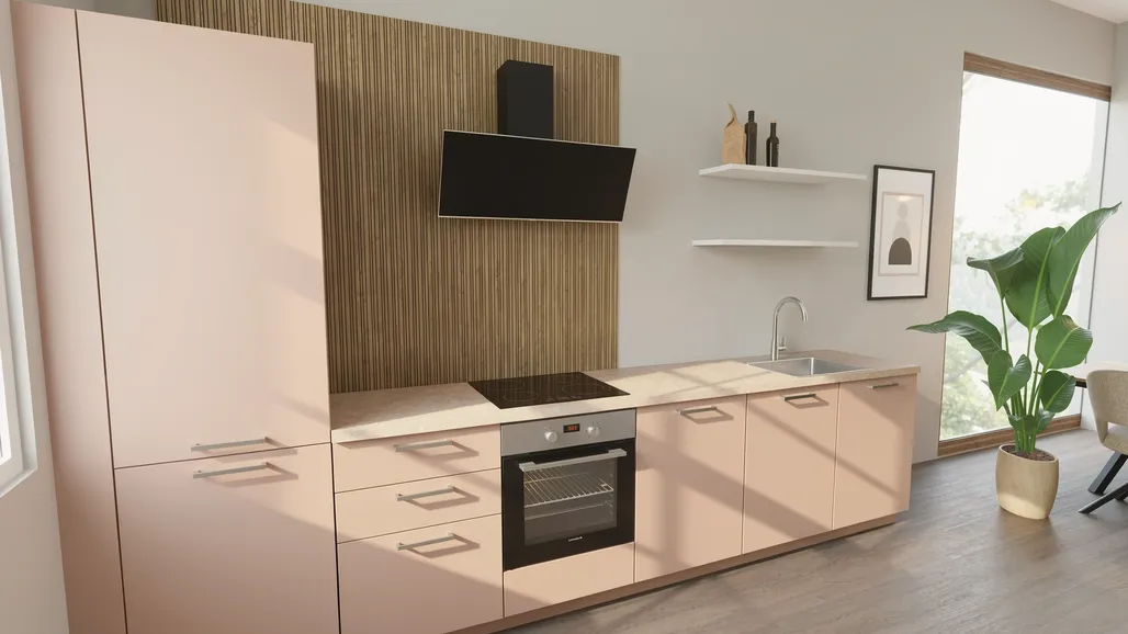 EcoKitchen Hydra Koralli Suoran Seinän Keittiö 0